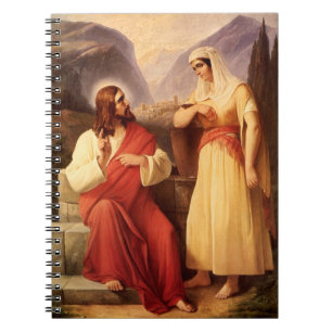 Caderno Espiral Cristo e a Samaritana por Christian Schleisner