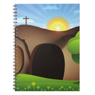 Caderno Espiral cristo tomb