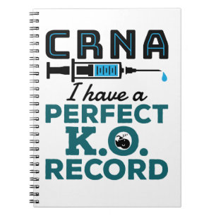 Caderno Espiral CRNA I tem um registro perfeito de K.O.