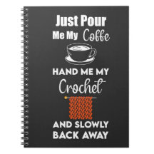 Crocheter Engraçado Oferece Fios Crocheteiros