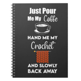 Caderno Espiral Crocheter Engraçado Oferece Fios Crocheteiros