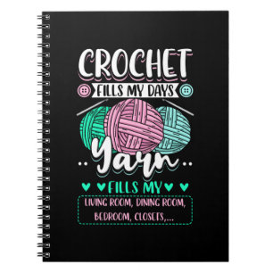 Caderno Espiral Crocheting - Crochet Preenche Meus Dias