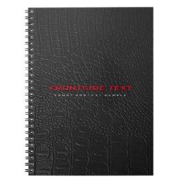 Caderno Espiral Crocodilo Leather Textura Vermelha