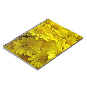 Caderno Espiral Crolisântemos Amarelo sunshine