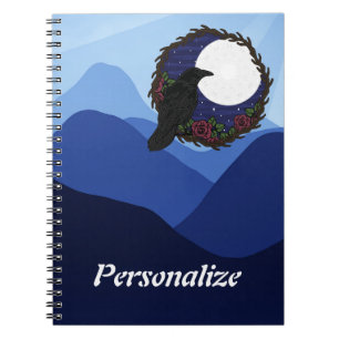 Caderno Espiral Crow Moon