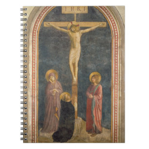 Caderno Espiral Crucificação com o Virgin, SS. John o Evangeli