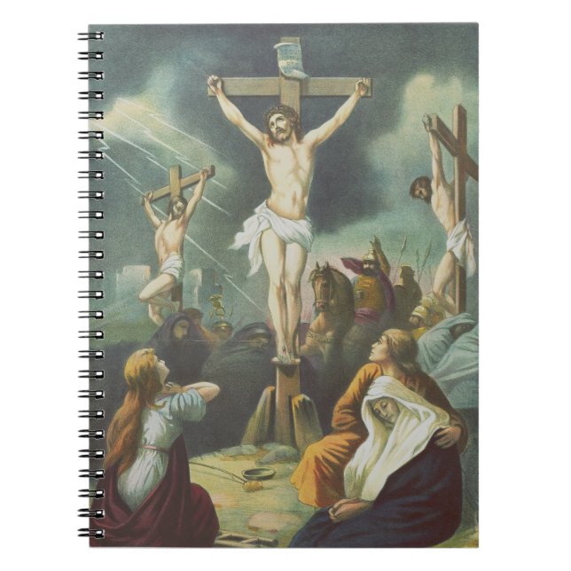 Caderno Espiral Crucificação de Jesus Cristo (Frente)