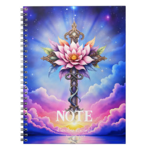 Caderno Espiral Cruz Celestial do Lótus