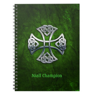 Caderno Espiral Cruz Céltica Personalizada