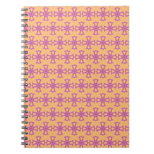 Caderno Espiral Cruz Cristã Rosa