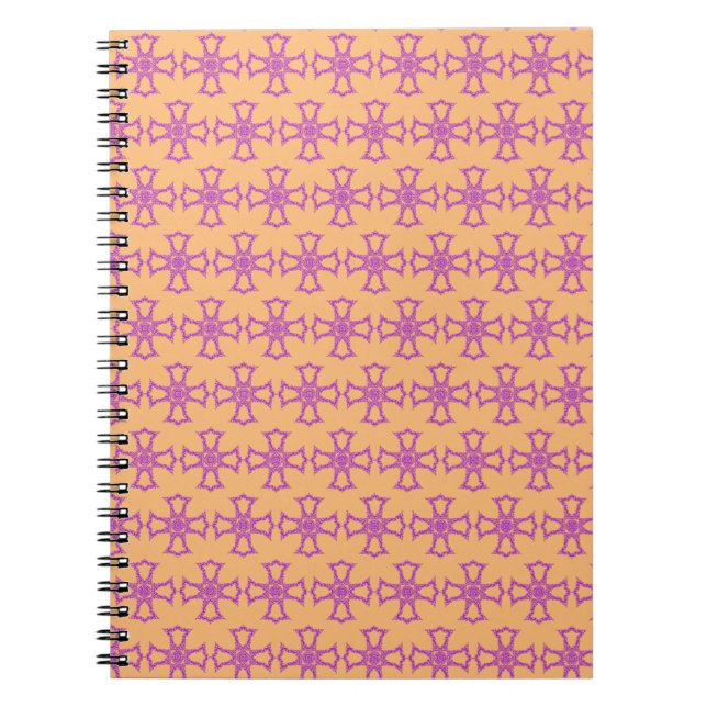 Caderno Espiral Cruz Cristã Rosa Arte Moderna e Estética (Frente)