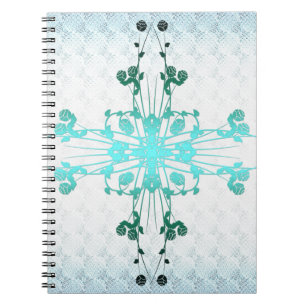 Caderno Espiral Cruz de Flor