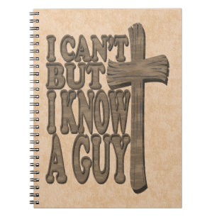Caderno Espiral Cruz de madeira Cristo 3d Christian Design