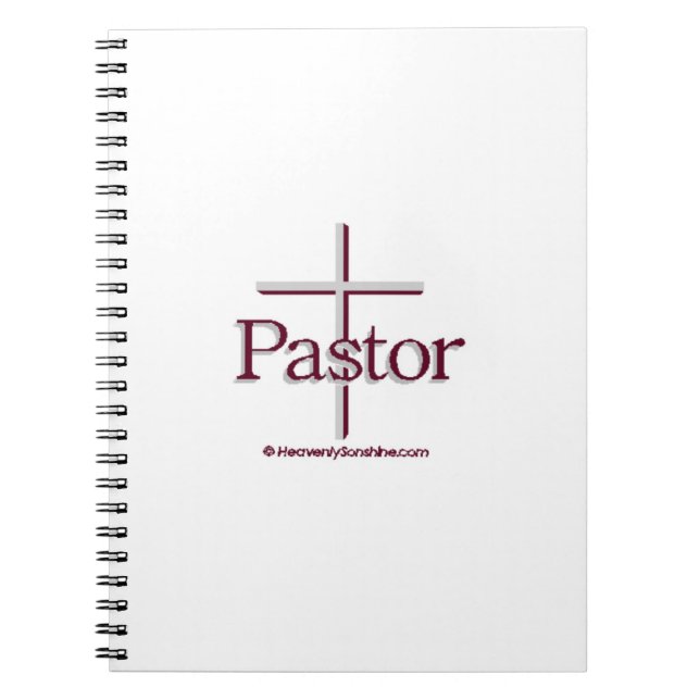 Caderno Espiral Cruz de Pastor da Igreja (Frente)