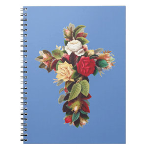 Caderno Espiral Cruz de Rosas O Símbolo da Rosa Cruz Rosacruz