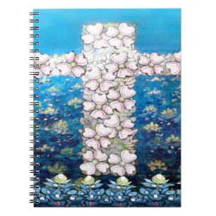 Caderno Espiral Cruz Floral