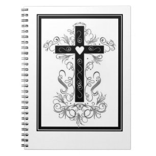 Caderno Espiral Cruz florida