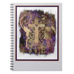 Caderno Espiral Cruz grunge