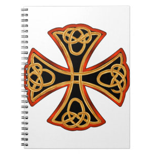 Caderno Espiral cruz ornamentado com braid