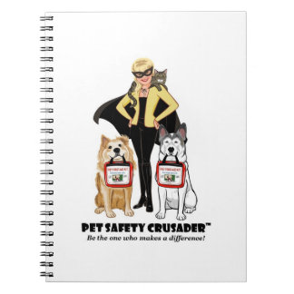 Caderno Espiral Cruzado de Segurança de Animais