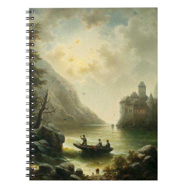 Caderno Espiral Cruzando em uma Noite Luz - Albert Rieger (Frente)