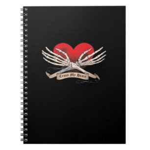 Caderno Espiral Cruze Meu Coração (Esperança De Morrer) - Mãos Esq