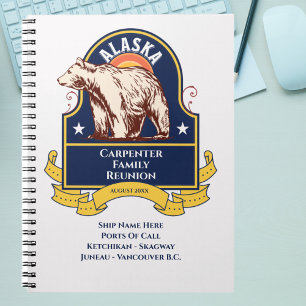 Caderno Espiral Cruzeiro de Reunião Familiar do Alaska Bear