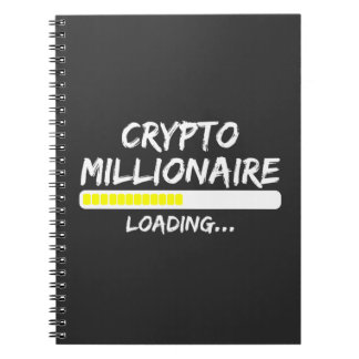 Caderno Espiral Crypto Millionaire Loading Bitmoney