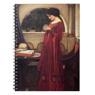 Caderno Espiral Crystal Ball por John William Waterhouse