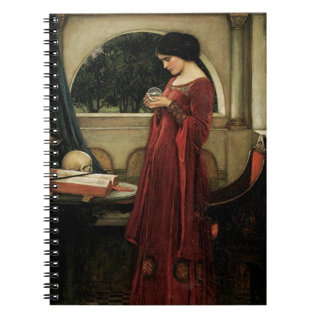 Caderno Espiral Crystal Ball por John William Waterhouse (Frente)