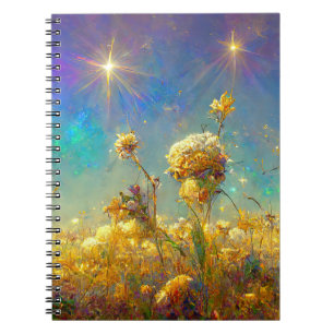 Caderno Espiral Crystal Fields e Starry Skies