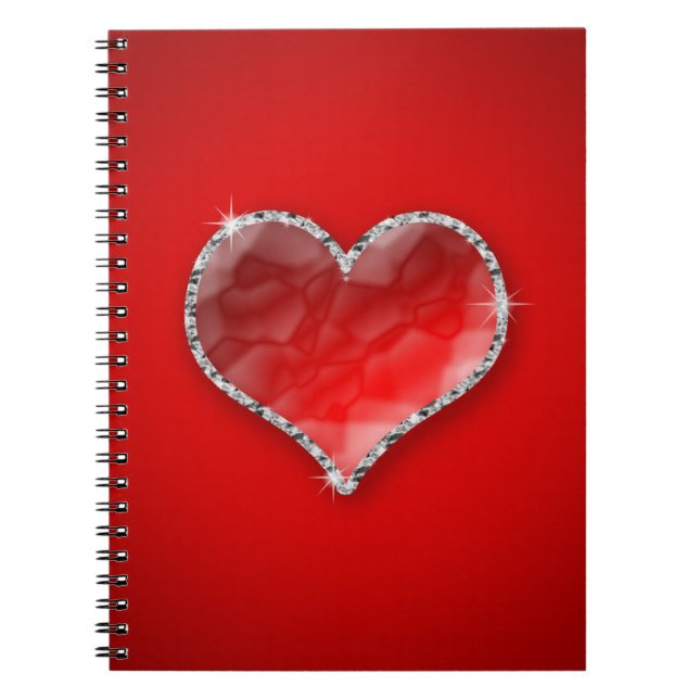 Caderno Espiral Crystal Heart (Frente)