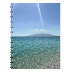 Caderno Espiral Crystal Water View Blue Sky Beach Vibe Peaceful