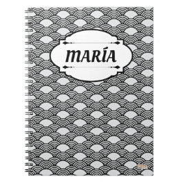 Caderno Espiral Cuaderno Asian Pattern