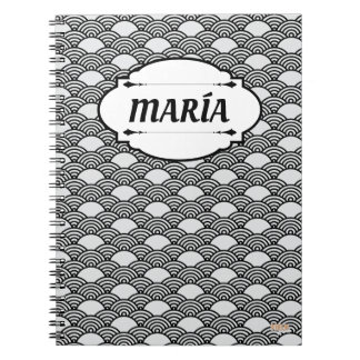 Caderno Espiral Cuaderno Asian Pattern