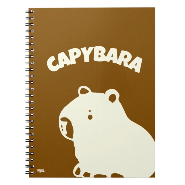 Caderno Espiral Cuaderno Capybara Inversed Color (Frente)