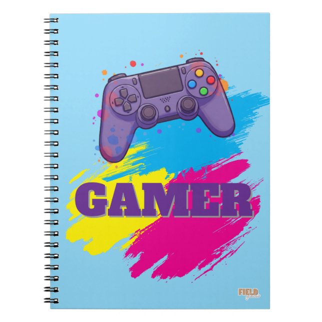 Caderno Espiral Cuaderno Colorful Gaming Notes (Frente)