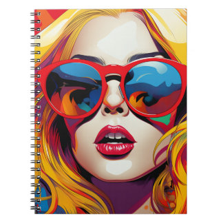 Caderno Espiral Cuaderno Comic Pop Art Girl