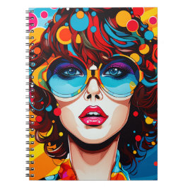 Caderno Espiral Cuaderno Comic Pop Art Girl