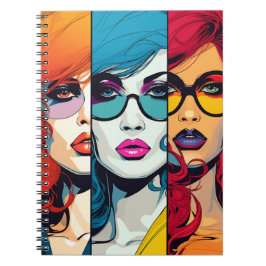 Caderno Espiral Cuaderno Comic Pop Art Girl