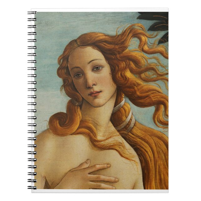 Caderno Espiral Cuaderno de El nacimiento de Venus de Sandro (Frente)
