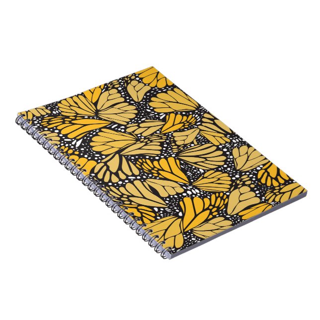 Caderno Espiral Cuaderno estampado mariposa monarca (Lado Direito)