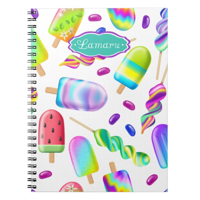 Caderno Espiral Cuaderno Helados (Frente)