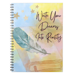 Caderno Espiral Cuaderno Inspirador Write Your Dreams Into Reality