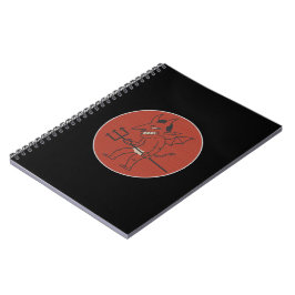 Caderno Espiral Cuaderno original personalizado satanista diablo.