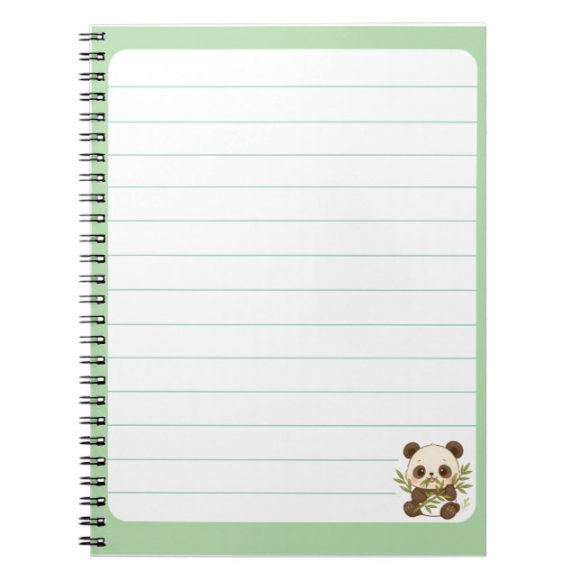 Caderno Espiral Cuaderno Panda (Frente)