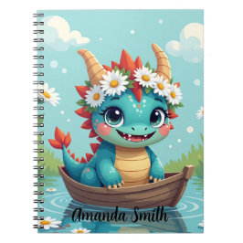 Caderno Espiral Cuaderno Personalizable con Nombre Diseño Dragon
