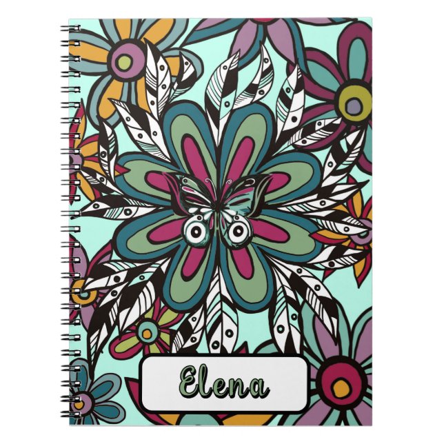 Caderno Espiral Cuaderno personalizado con diseños únicos (Frente)