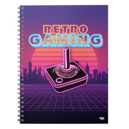 Caderno Espiral Cuaderno Retro wave Gaming