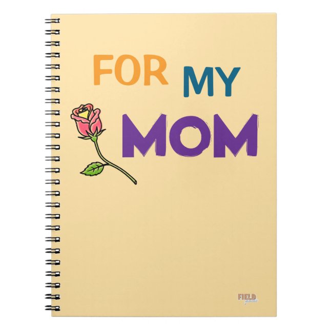 Caderno Espiral Cuaderno Rose For My Mom (Frente)